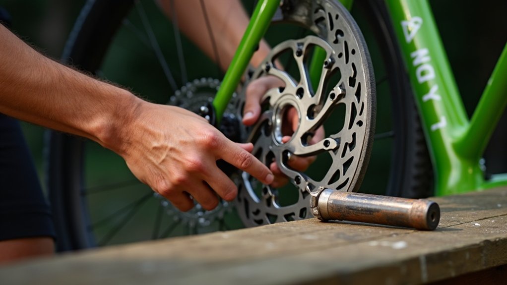 align bike rotors properly