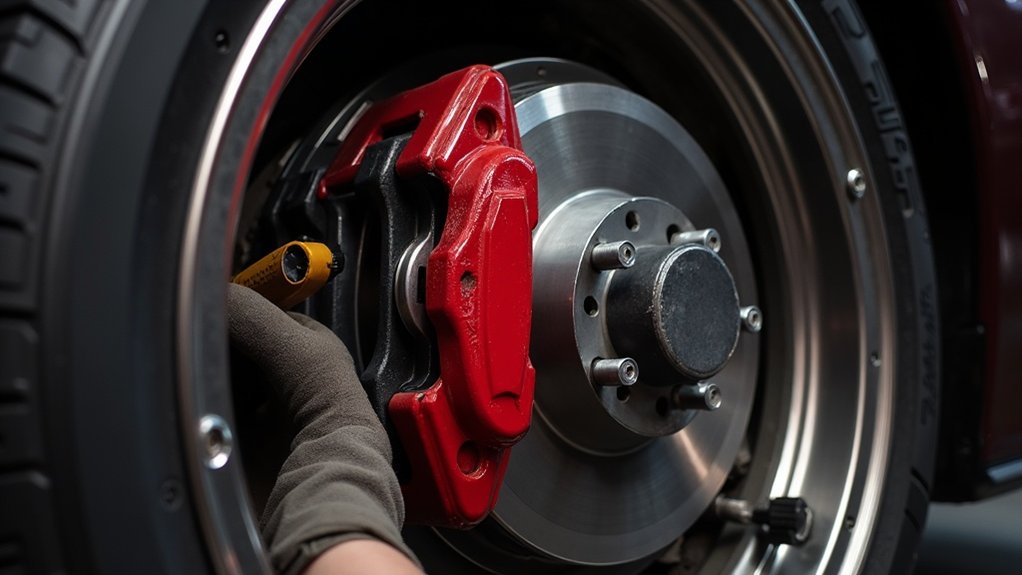 align brake caliper properly