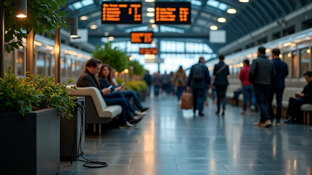 charging outlets for commuters