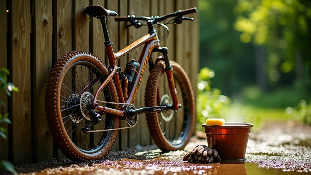 clean gear after mud