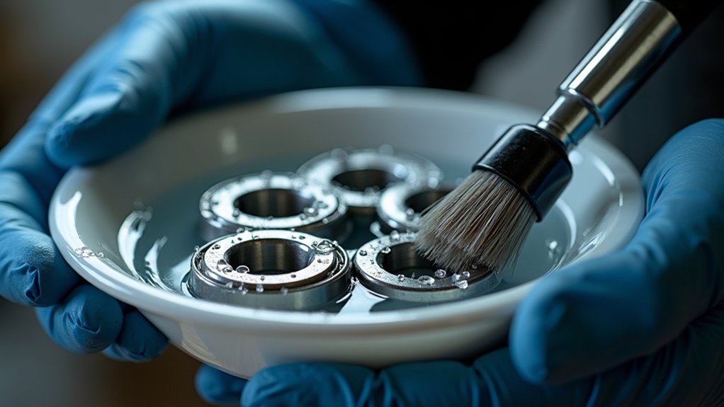 cleaning submerged bearings effectively