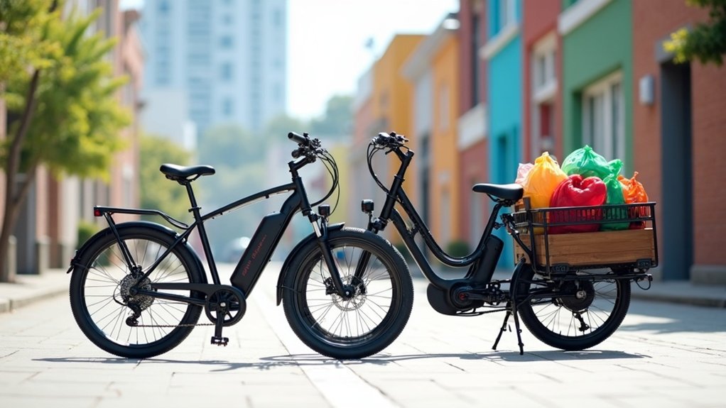 commuter versus cargo e bikes