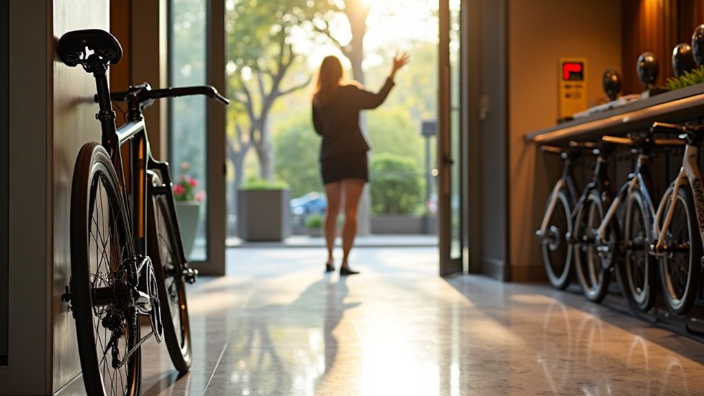 confirm hotel bike storage