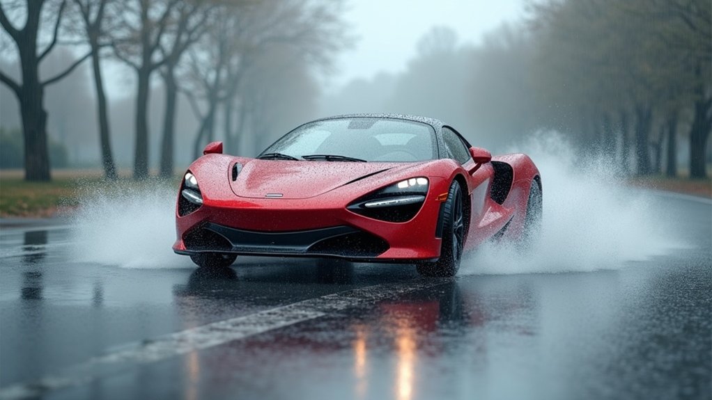 cornering safely on wet roads