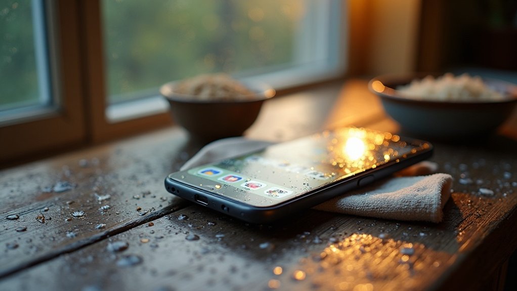 drying wet electronics safely