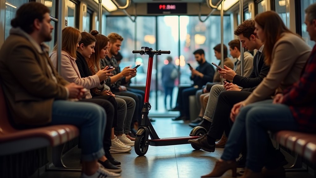 e scooters on buses