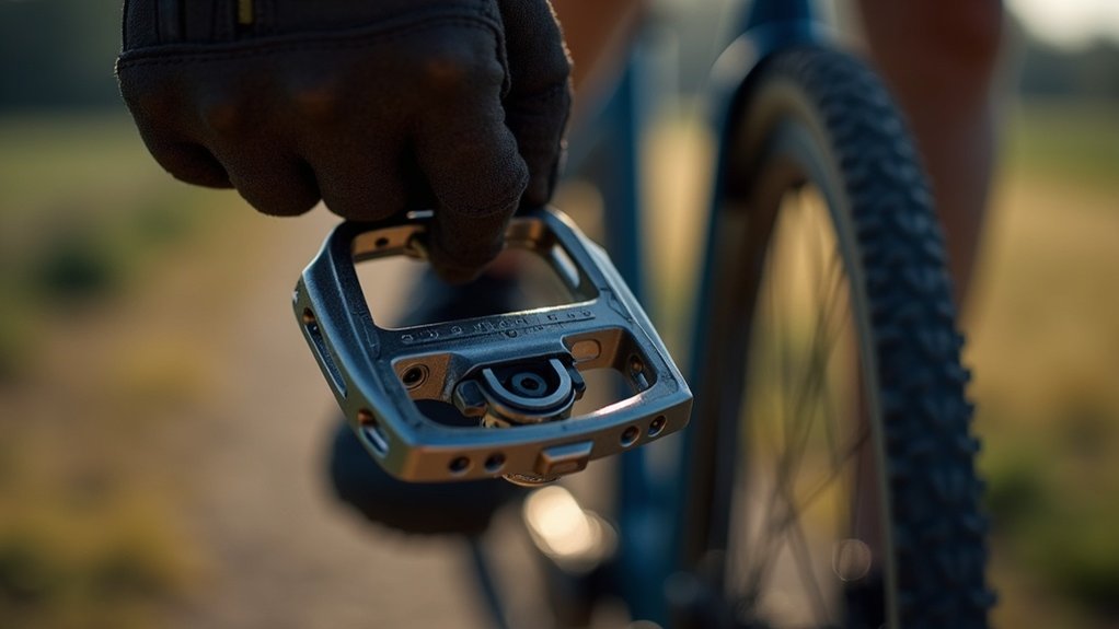 inspect pedals for play
