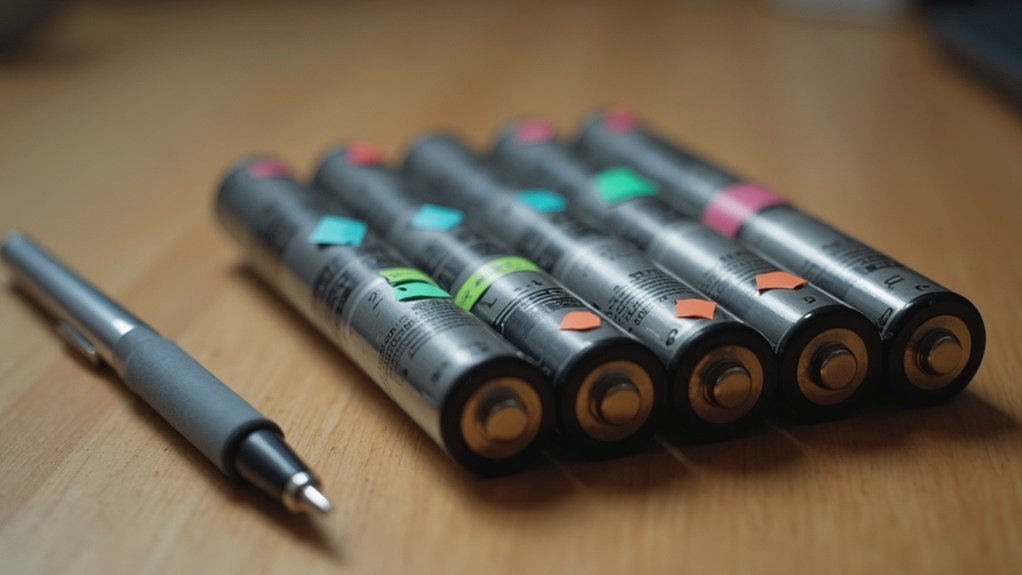label batteries with dates