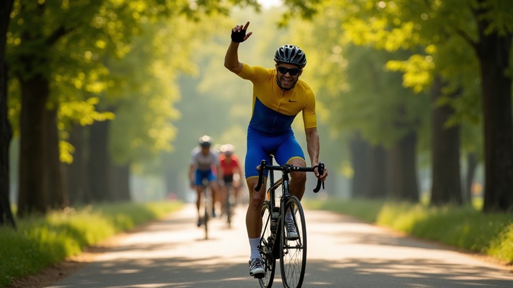 one handed riding signals allowed