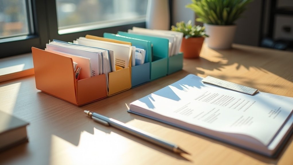 organize manuals and receipts