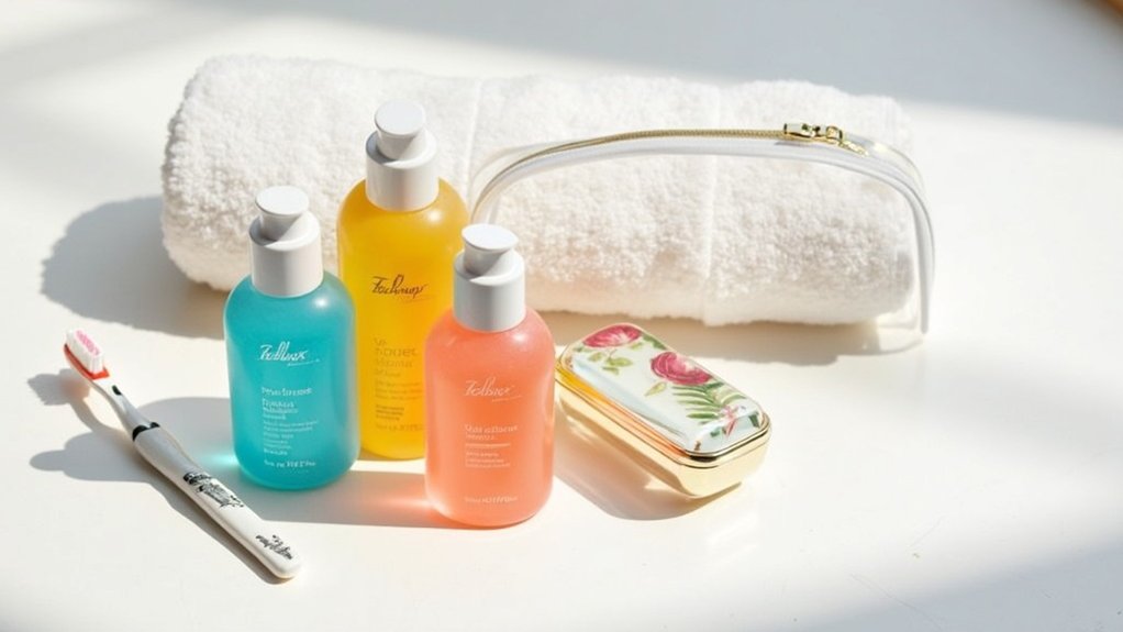 post ride toiletries packing