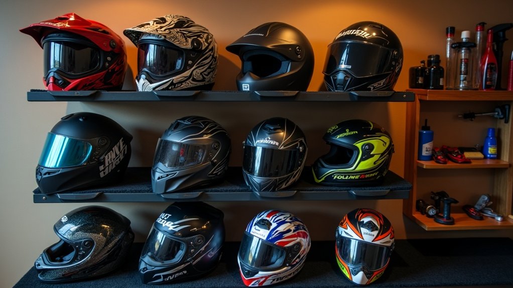 proper helmet storage techniques