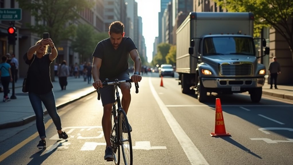 report obstructed cycling paths