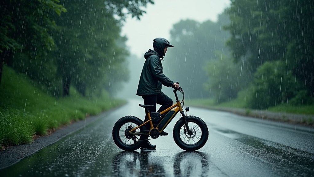 riding ebikes safely in rain