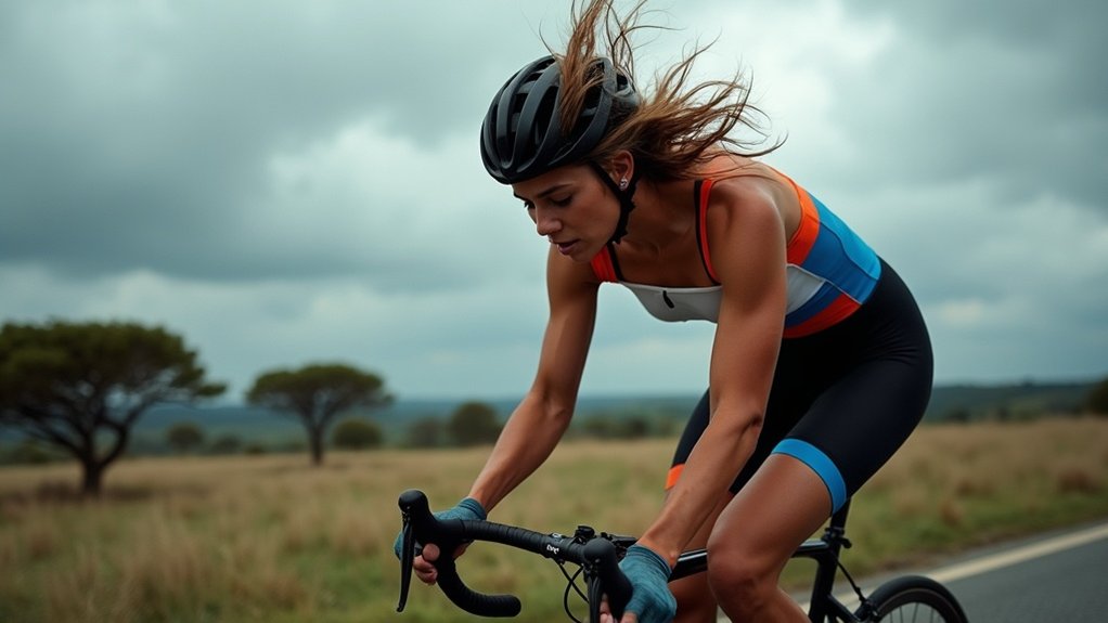 riding techniques for crosswinds