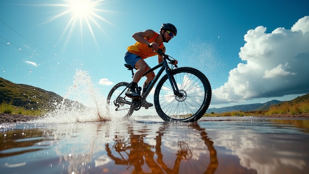 riding through puddles safely