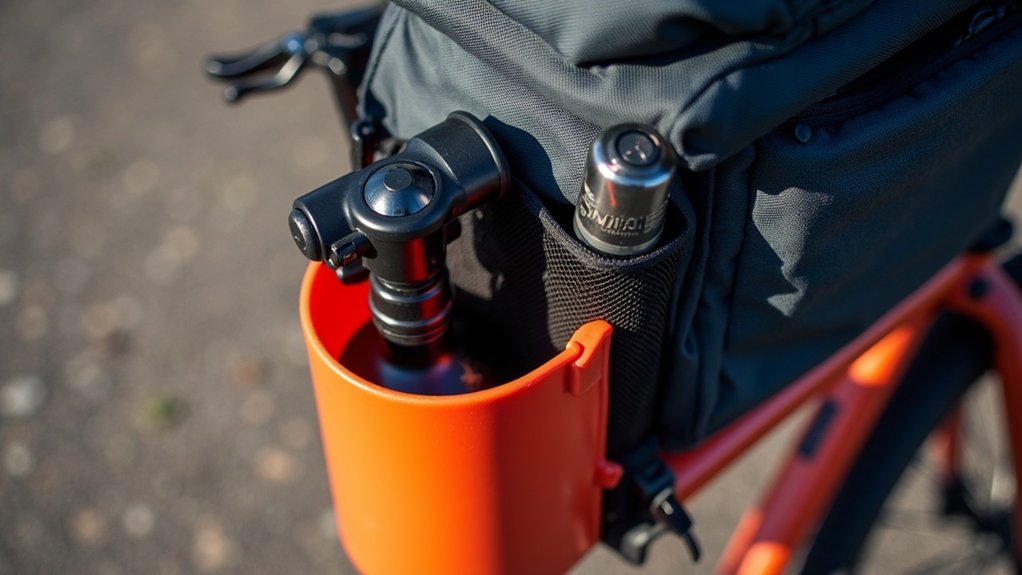 safe bike pump storage