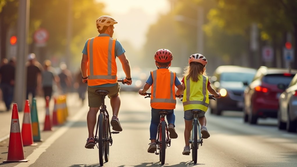 safe biking with children
