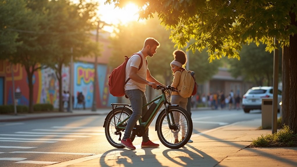 safe e bike school drop offs