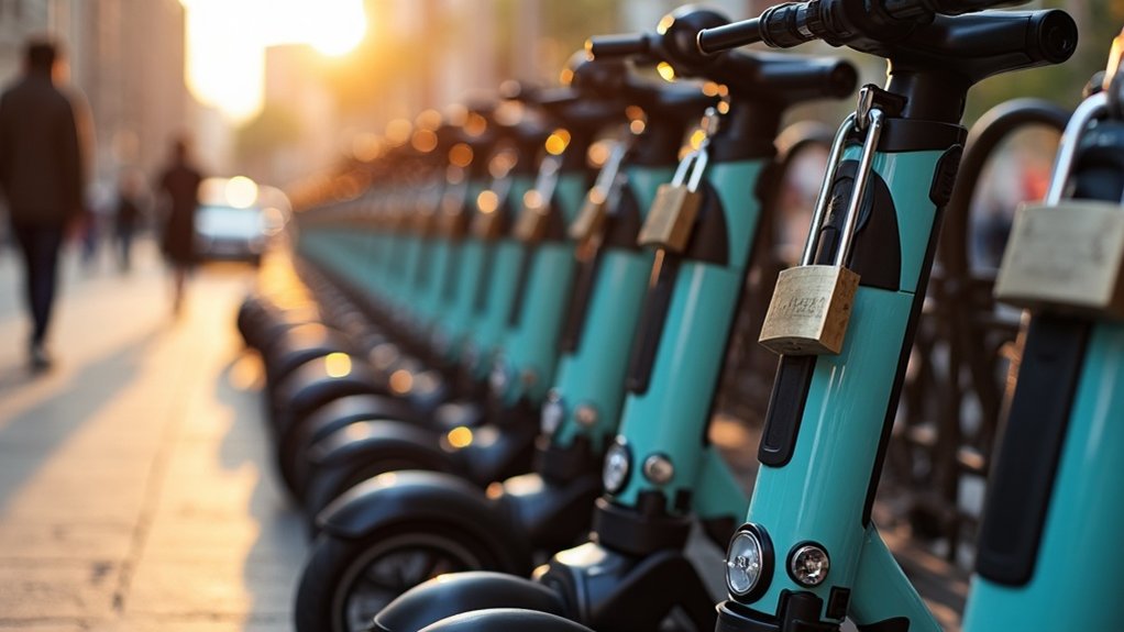 scooter security on racks