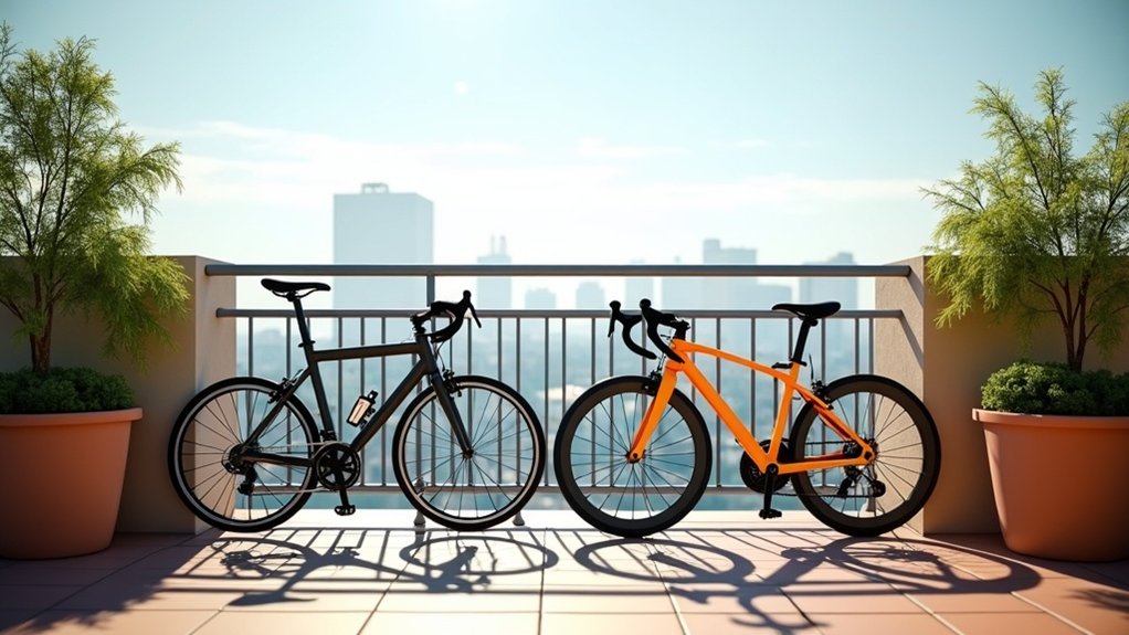 storing bikes on balconies