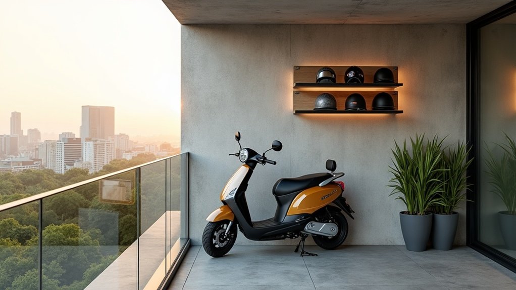 storing scooters in apartments