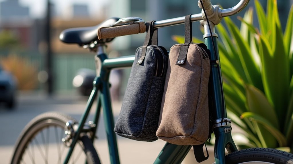 storing shoes on bikes