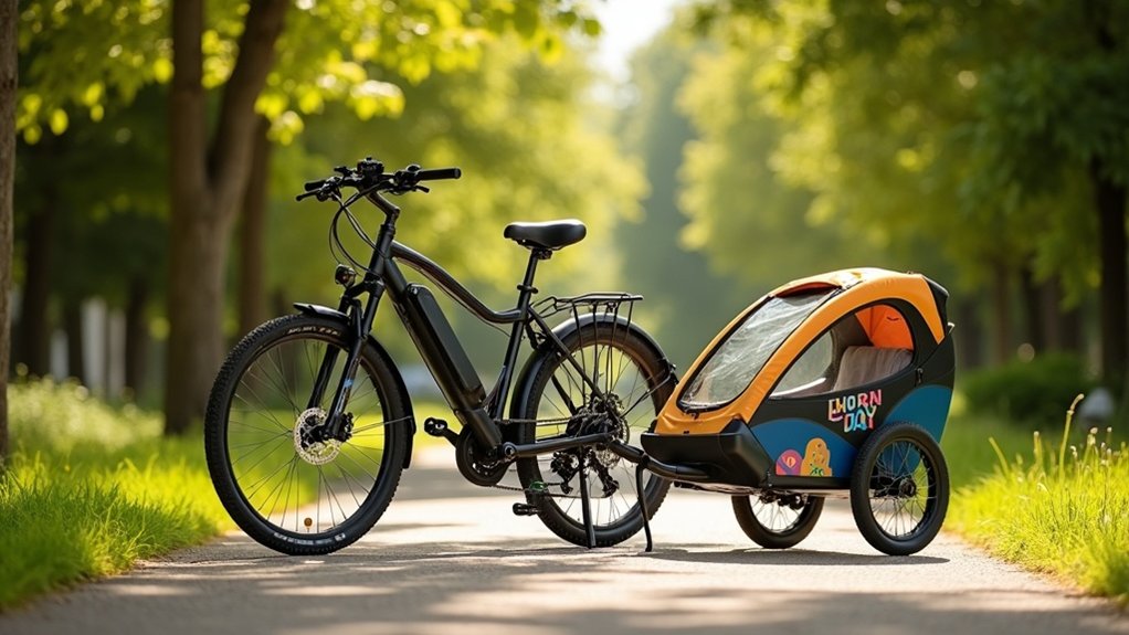 towing kids trailer safely