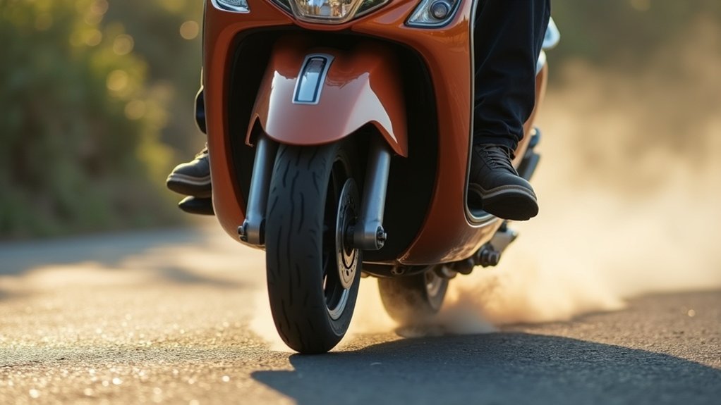 weight shift braking technique