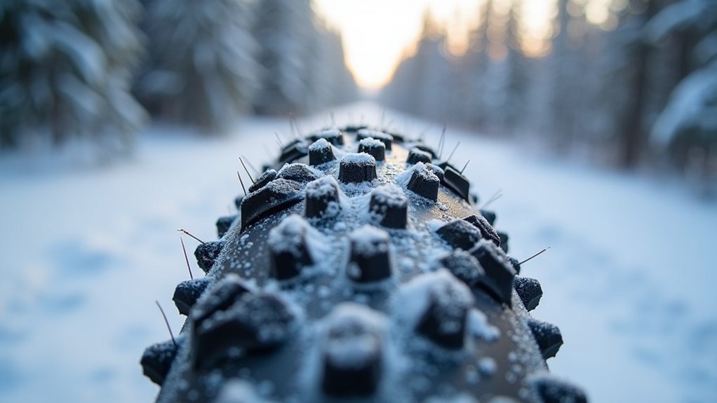 winter bike tire grip